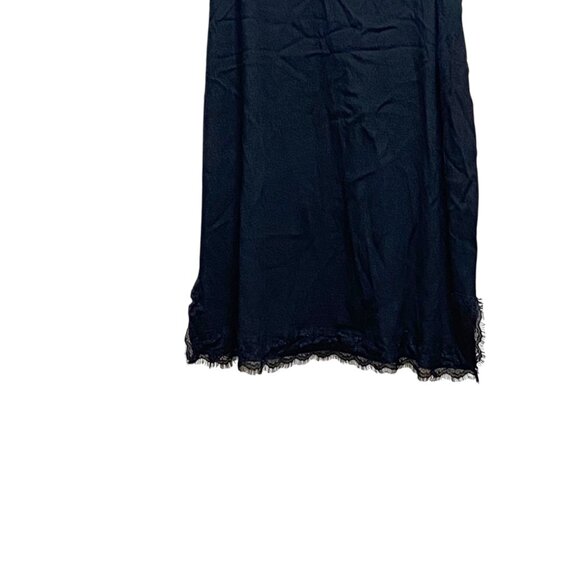Express Y2K Lace Trim Slip Dress Black Size L Minimalist Fairy Whimsigoth Boho - Picture 5 of 12